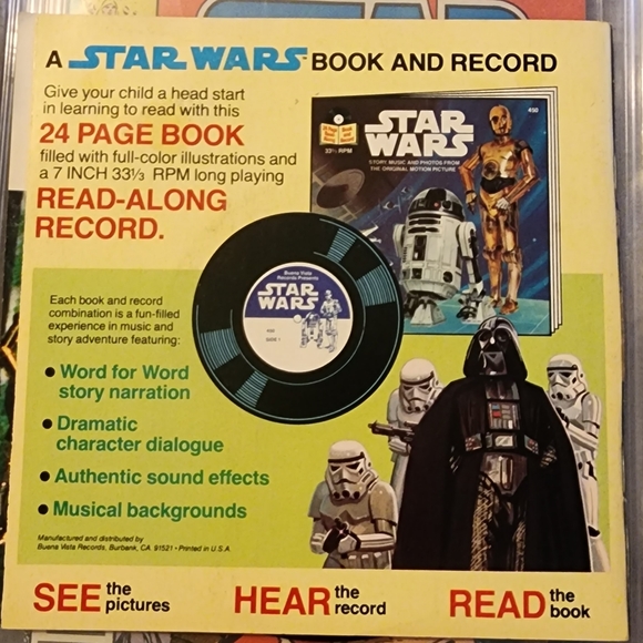 Star Wars: # 450 Read Along Book 33 1/3 Record 1979 - Picture 4 of 5
